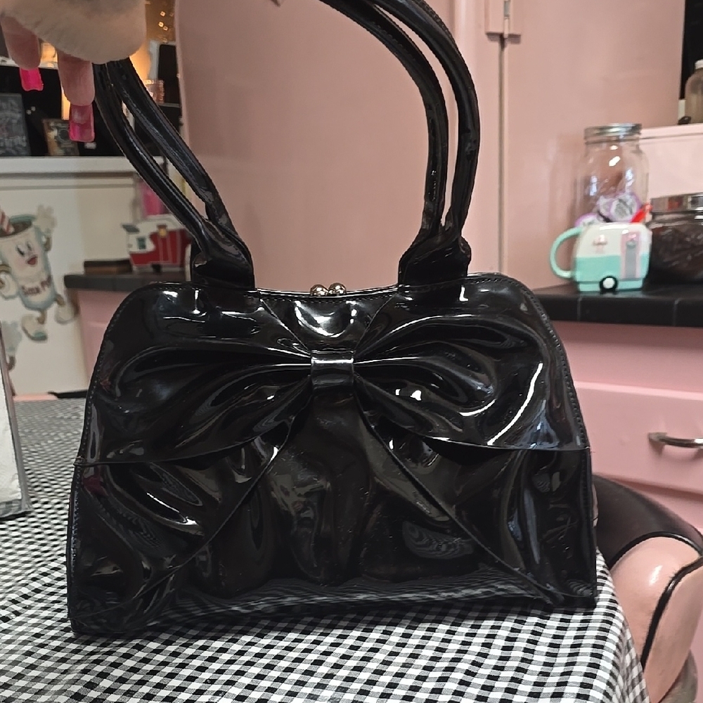 COPY - Chic Black Bow Handbag